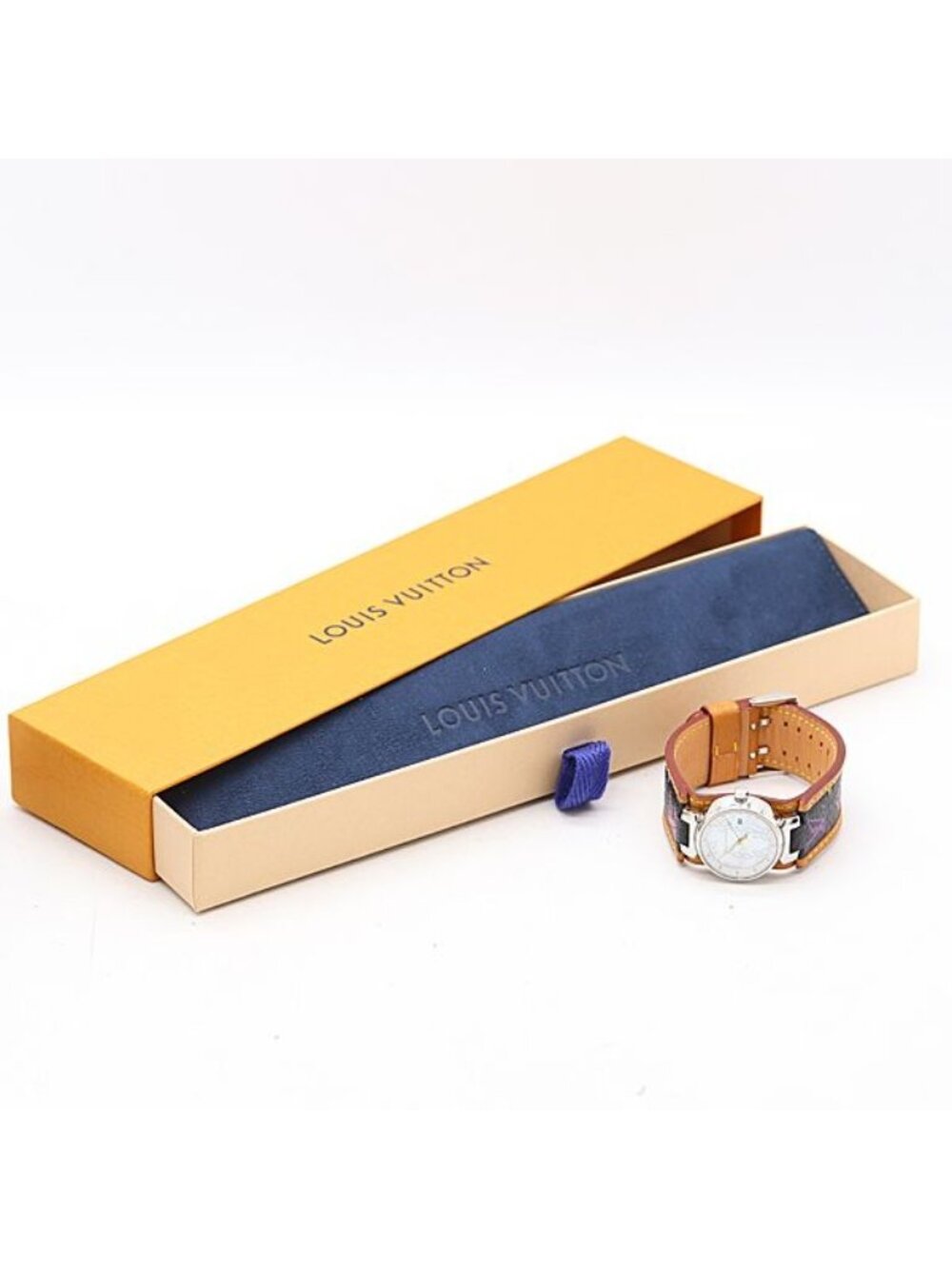 ★SOLD★ Louis Vuitton Tambour Brea Loulou Quartz White Shell Dial Watch - Picture 5 of 5